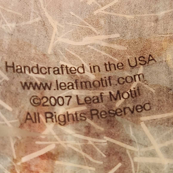 Leafmotif, Candle Kuff by artist - Picture 16 of 16